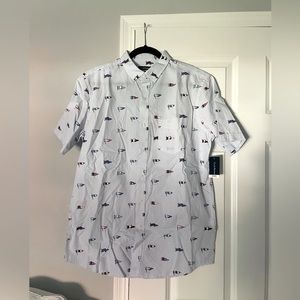 NWT Club Room men’s shirt sleeve button up shirt